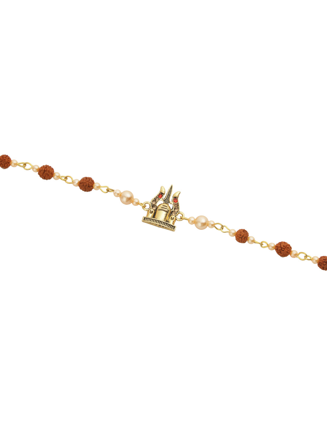 Shiva Trishul with Rudraksh Bracelet Rakhi