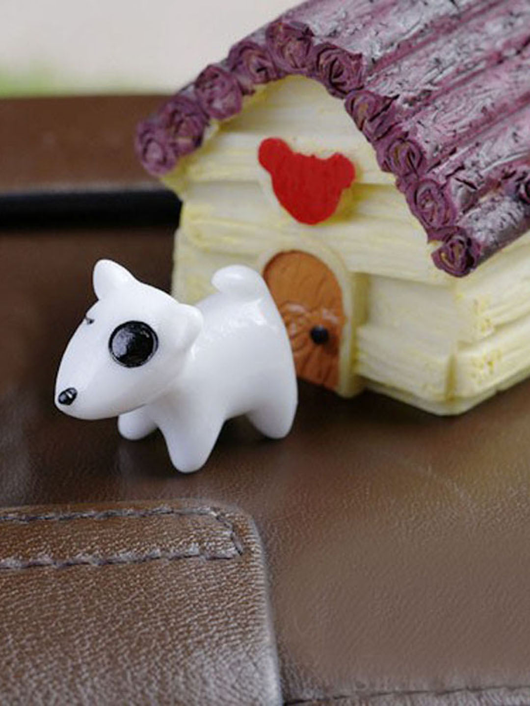 Classic White Toy Puppy Garden Décor Showpiece Set of 12
