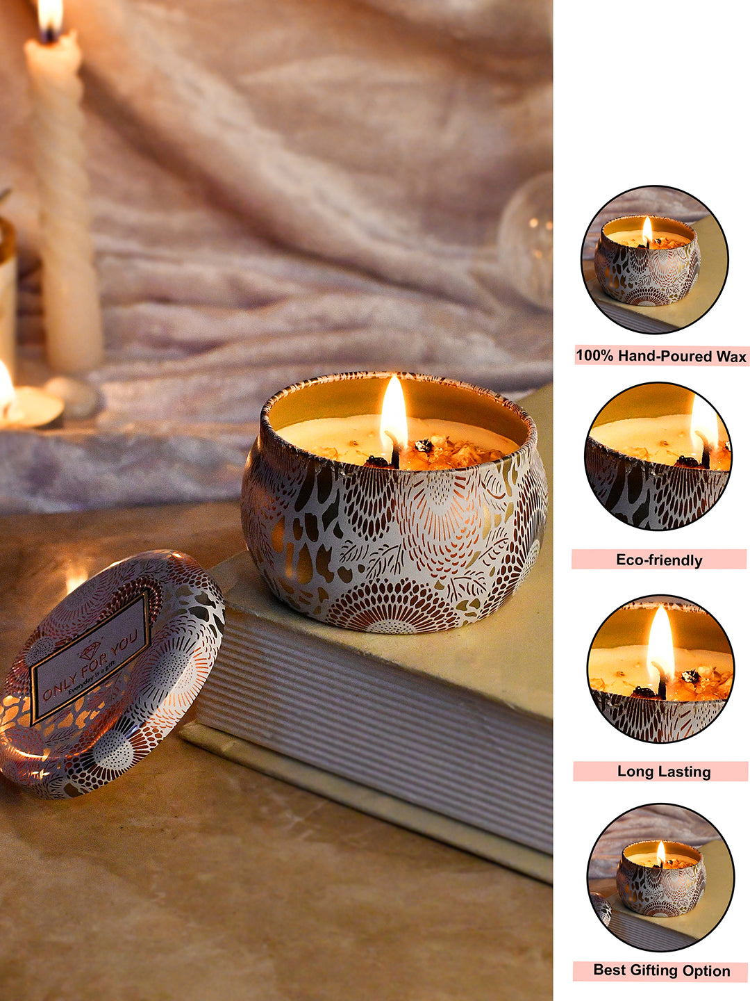 White Scented Candle Jar