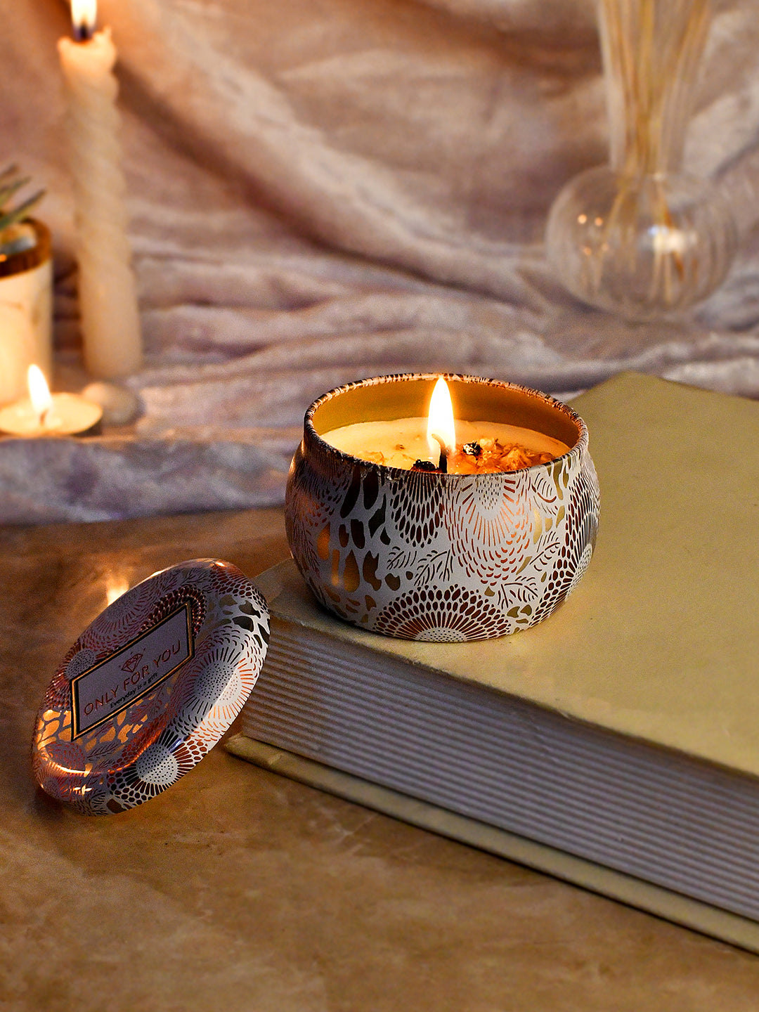White Scented Candle Jar