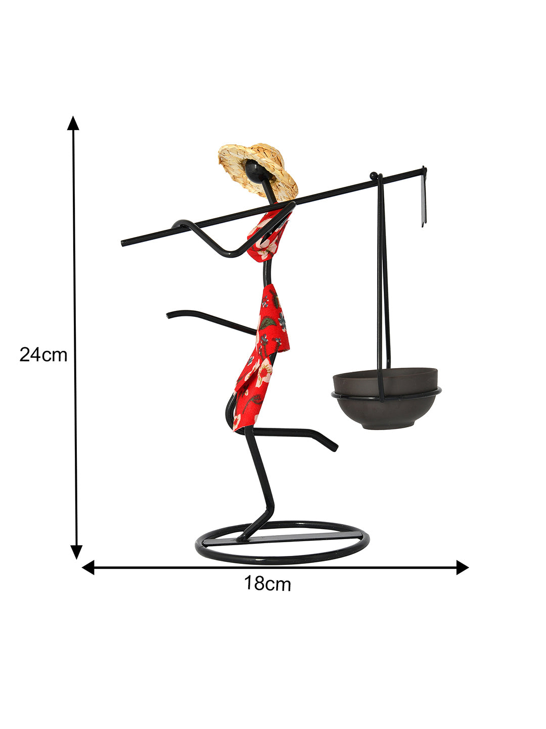 Metal Lady Elegant Candle Holder.