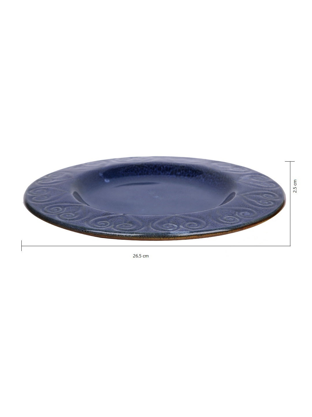 Flat Navy Blue Platter