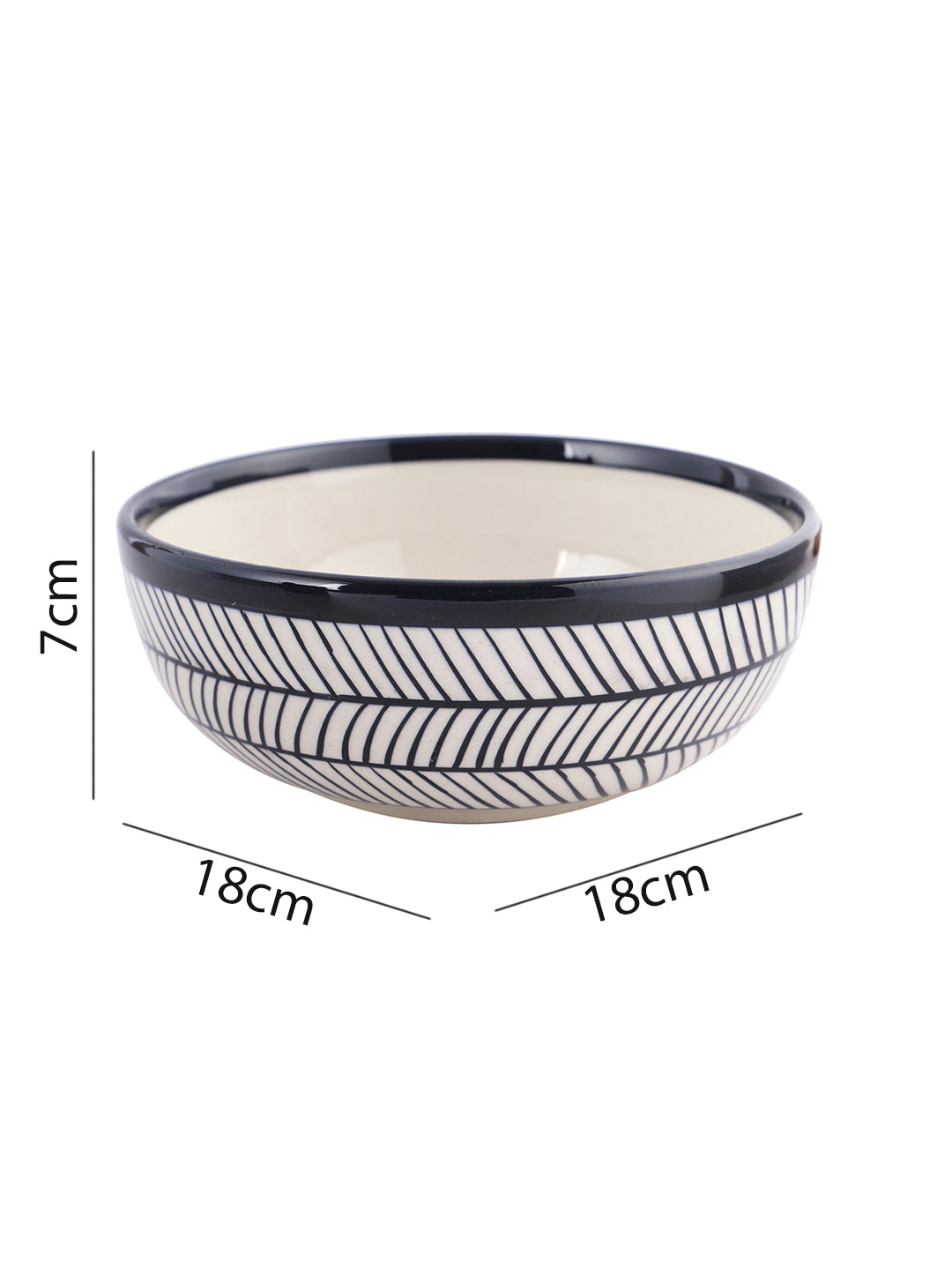 Set of 2 Ceramic Serving Bowls