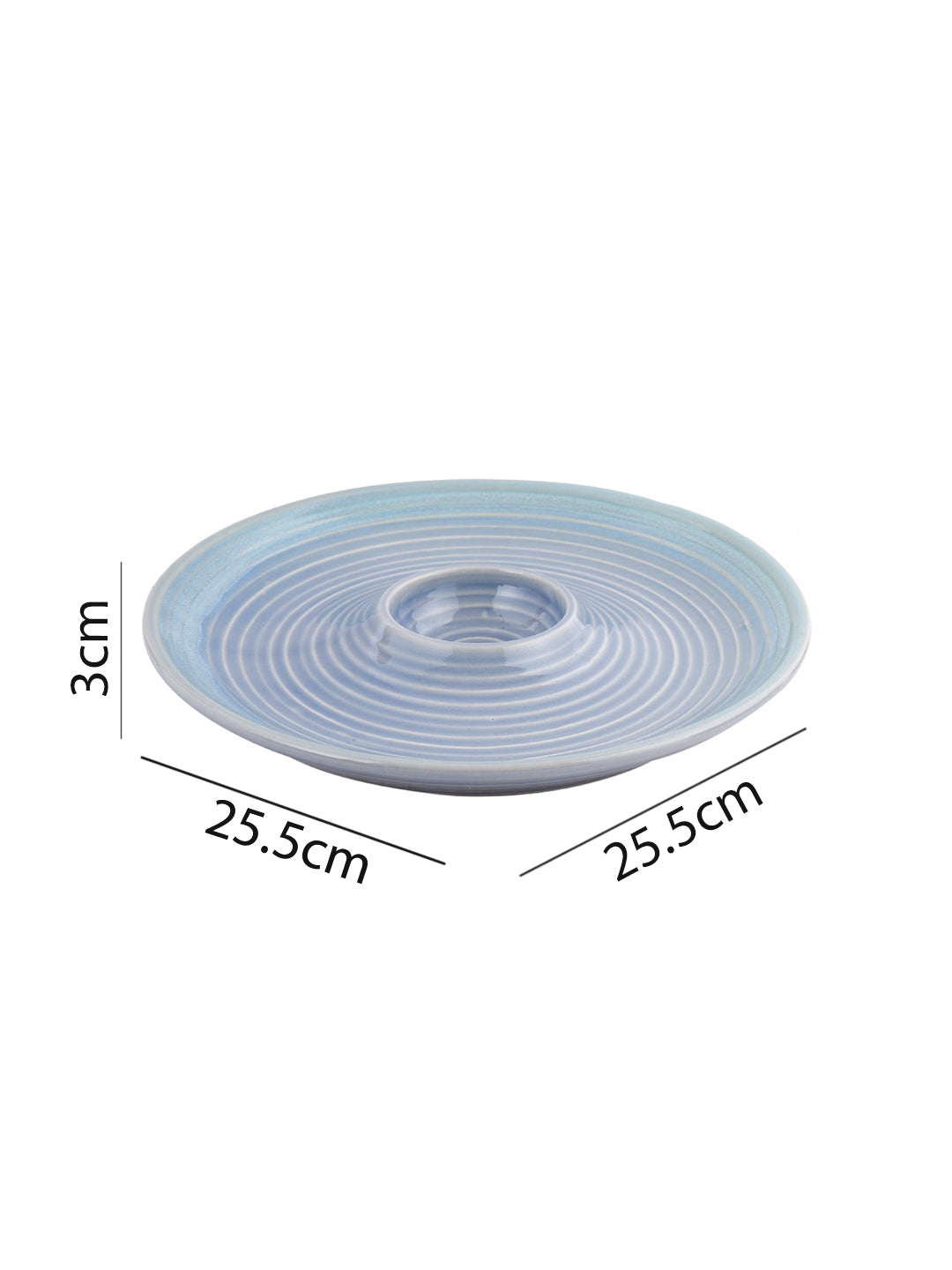 Stylish Chip and Dip Platter in Ceramic