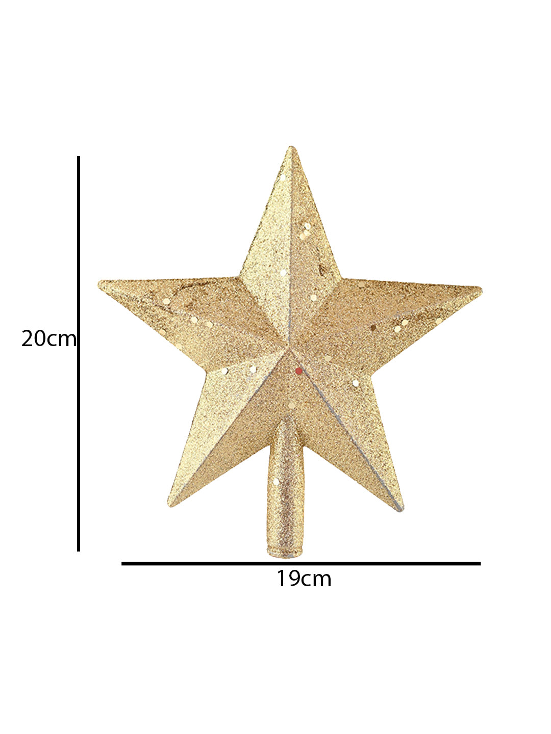 2 Pcs Shimmer Star Topper
