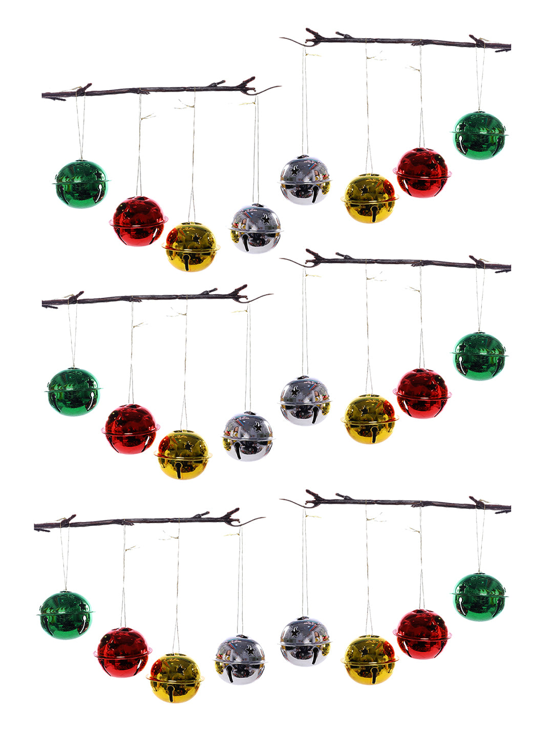 24-Pcs Glitter Radiance Christmas Ball Decor