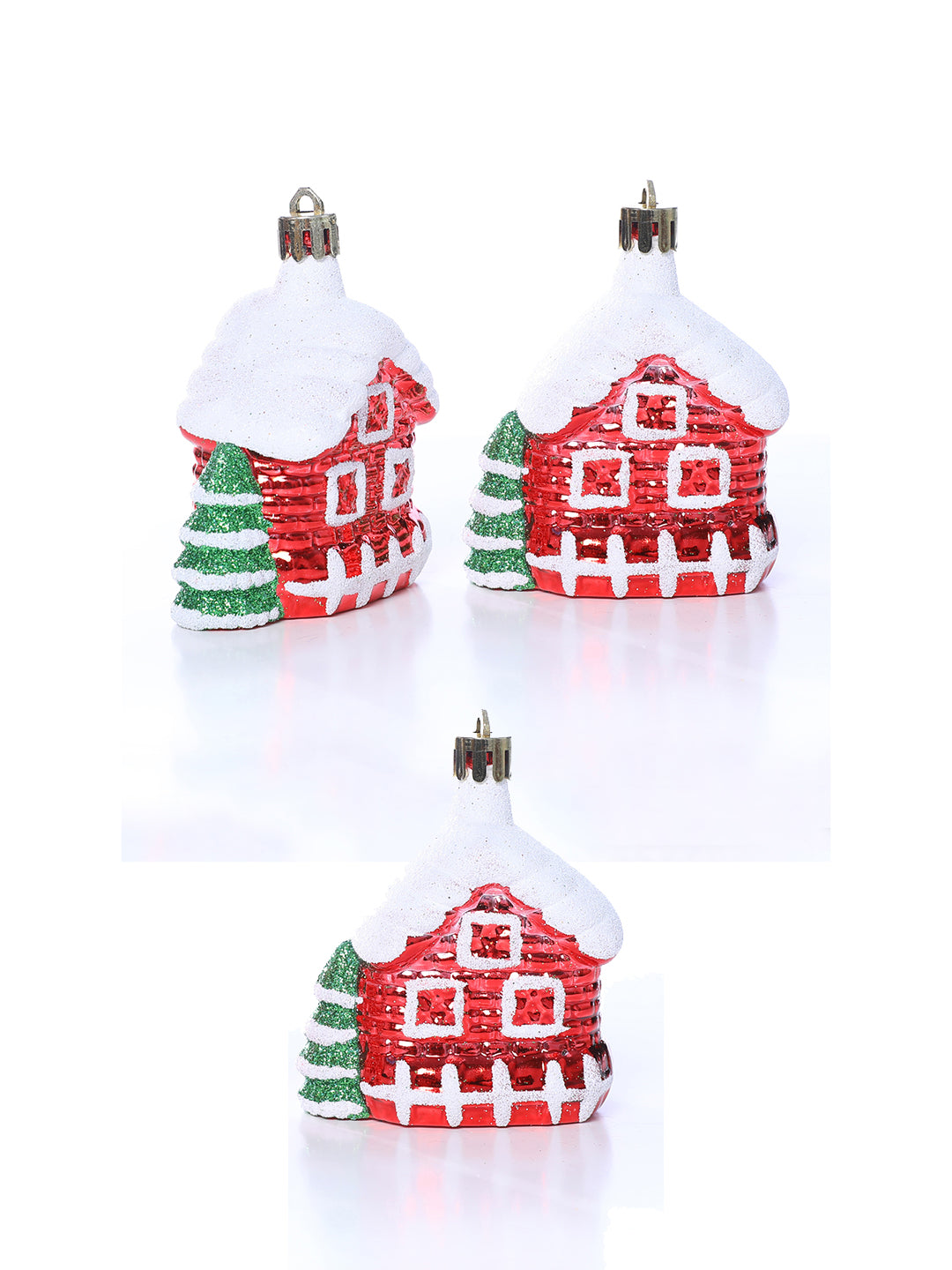 Set Of 6 Gingerbread House Delight Ornament