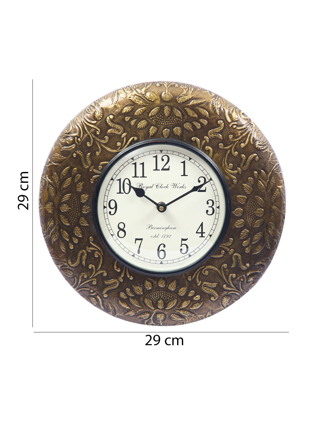 Brass Finish Wall Clock