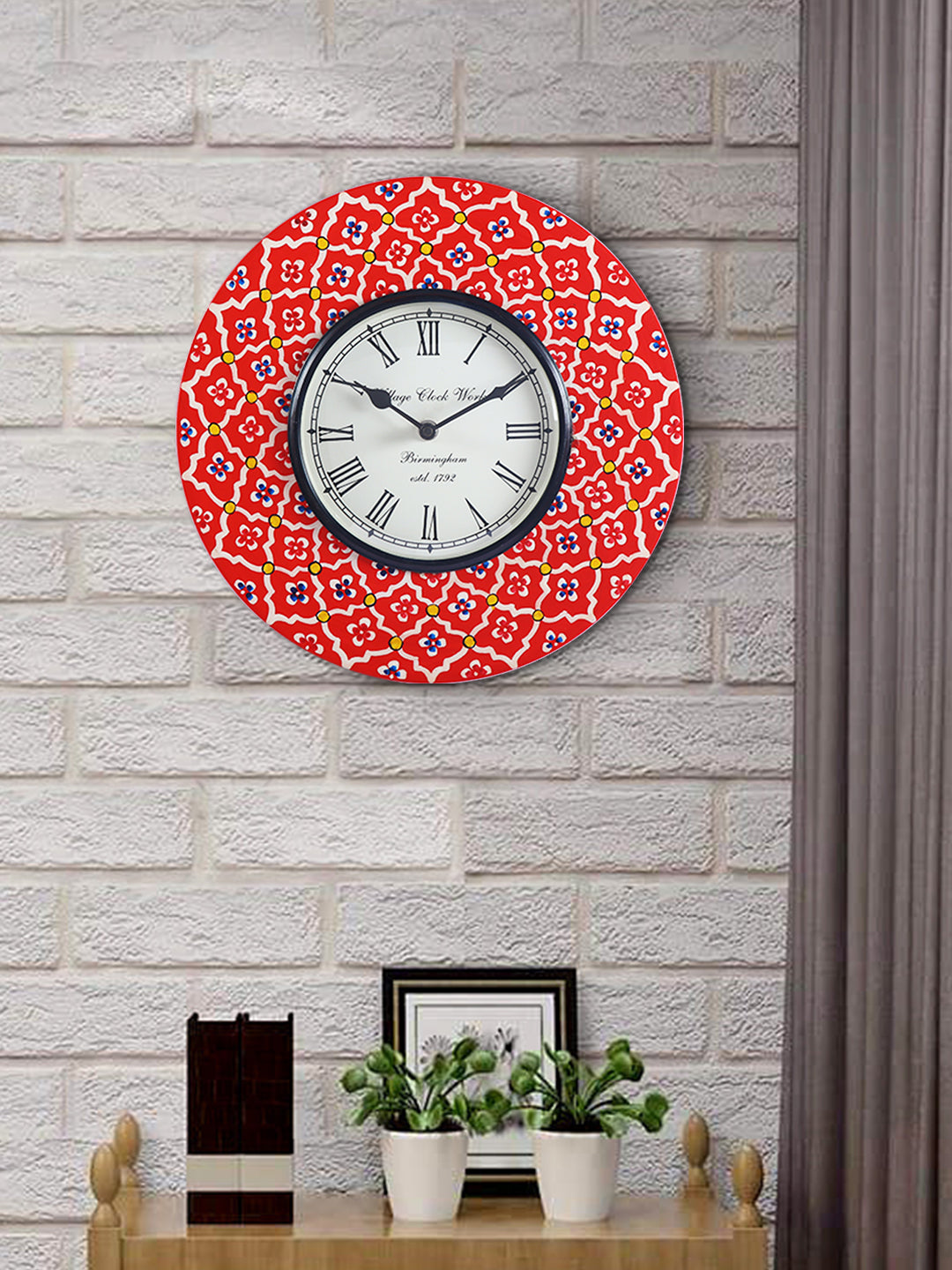 Custom hand popular painted wall clock