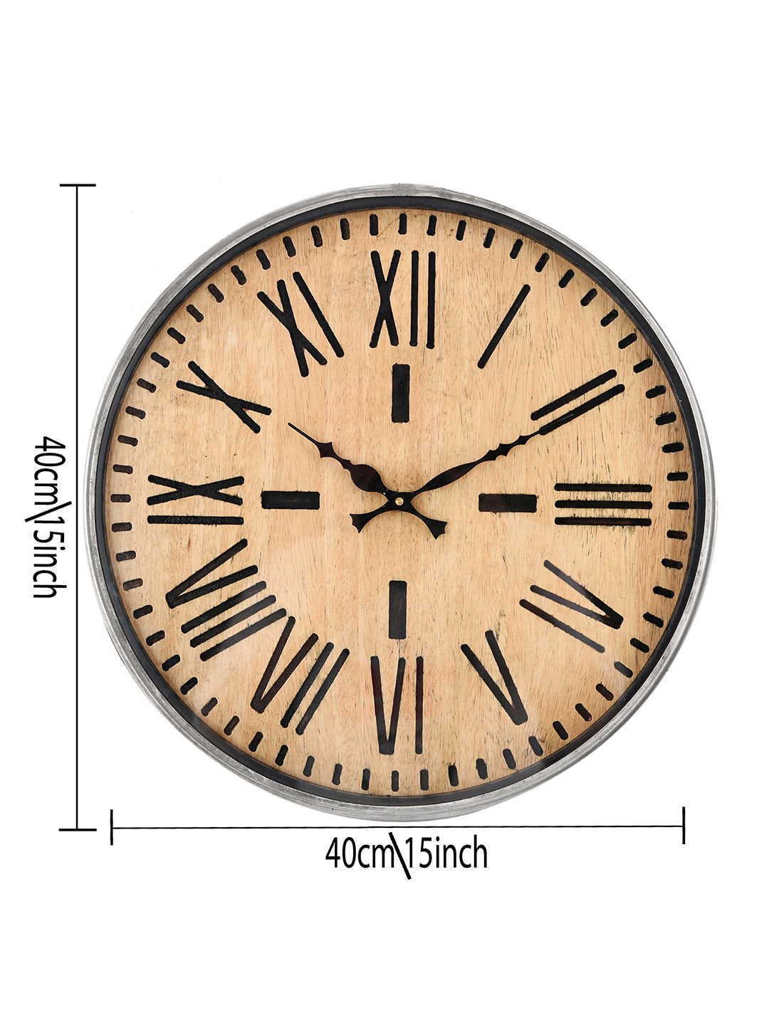 Retro Wooden Wall Clock