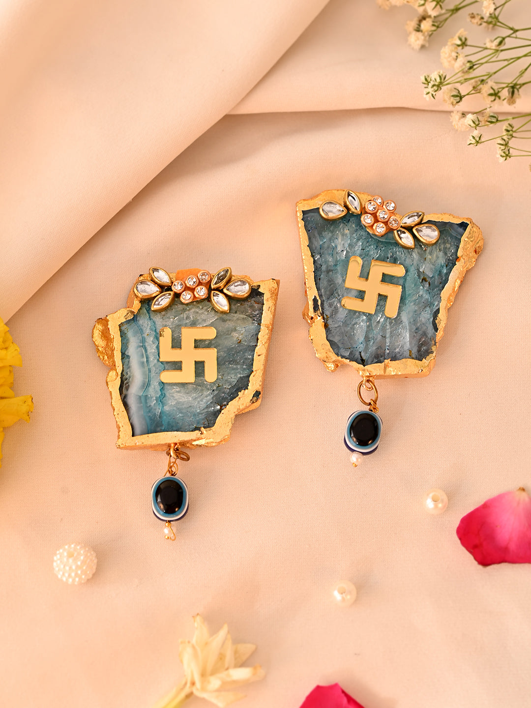 Swastik Agate Wall Hanging