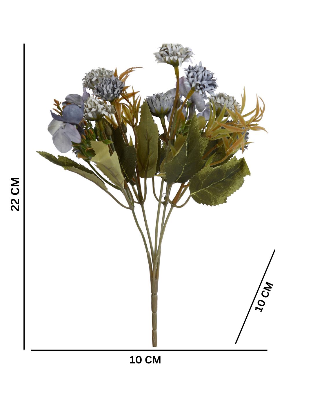 Purple & Green 2 Pieces Mixed Berry Bouquet Artificial Flower