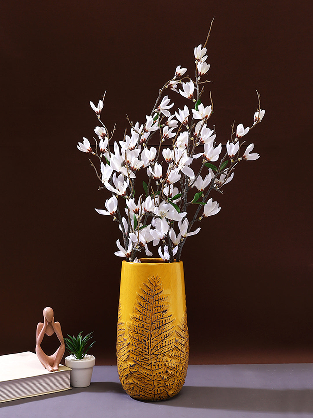Pink And Green Magnolia Artificial Flower