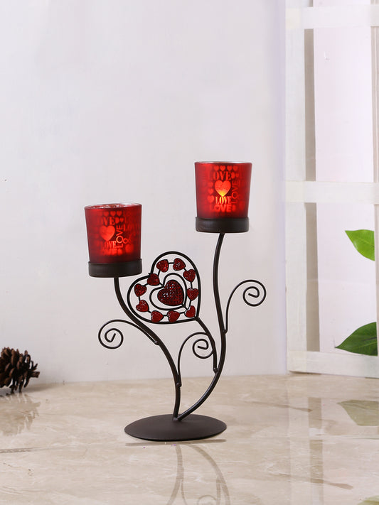 Love Fetched Frosted Glass Candle Holder