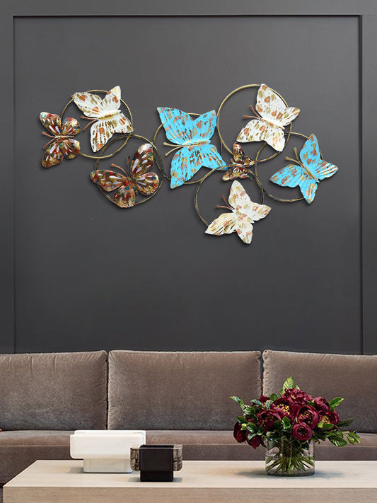 Pastel Coloured Butterfly Wall Art