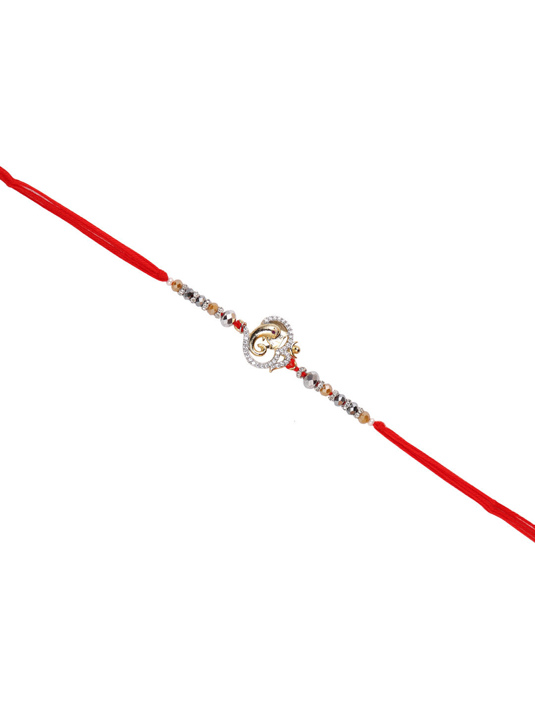 Om & Ganesha Designed Single Rakhi