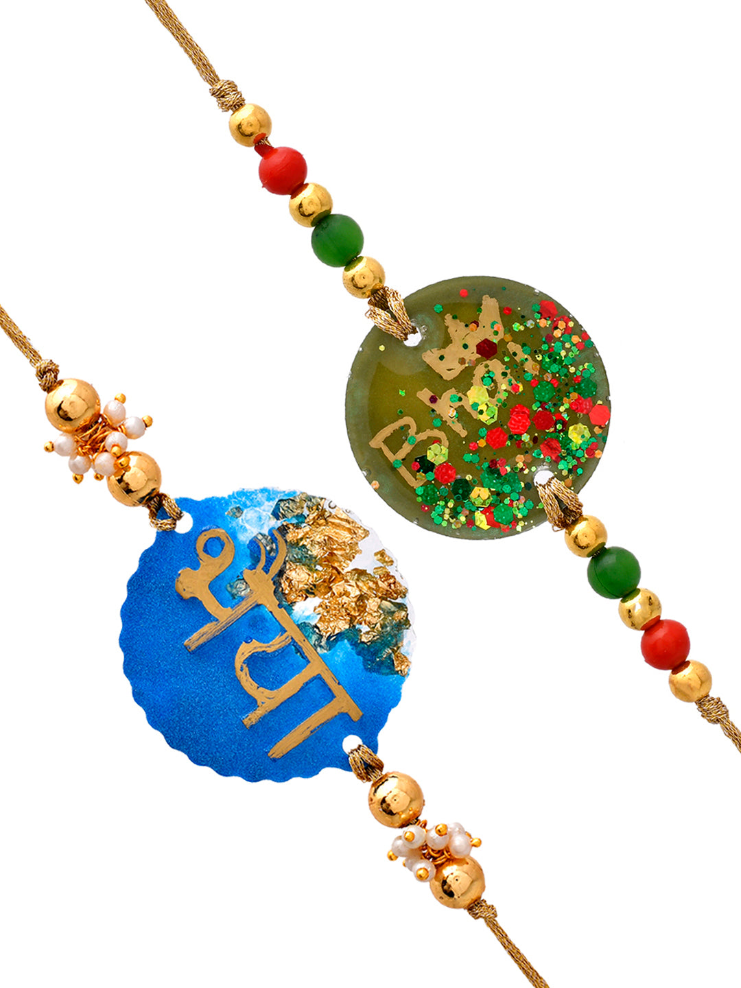 Set of 2 Handwritten Bhaiya Rakhi
