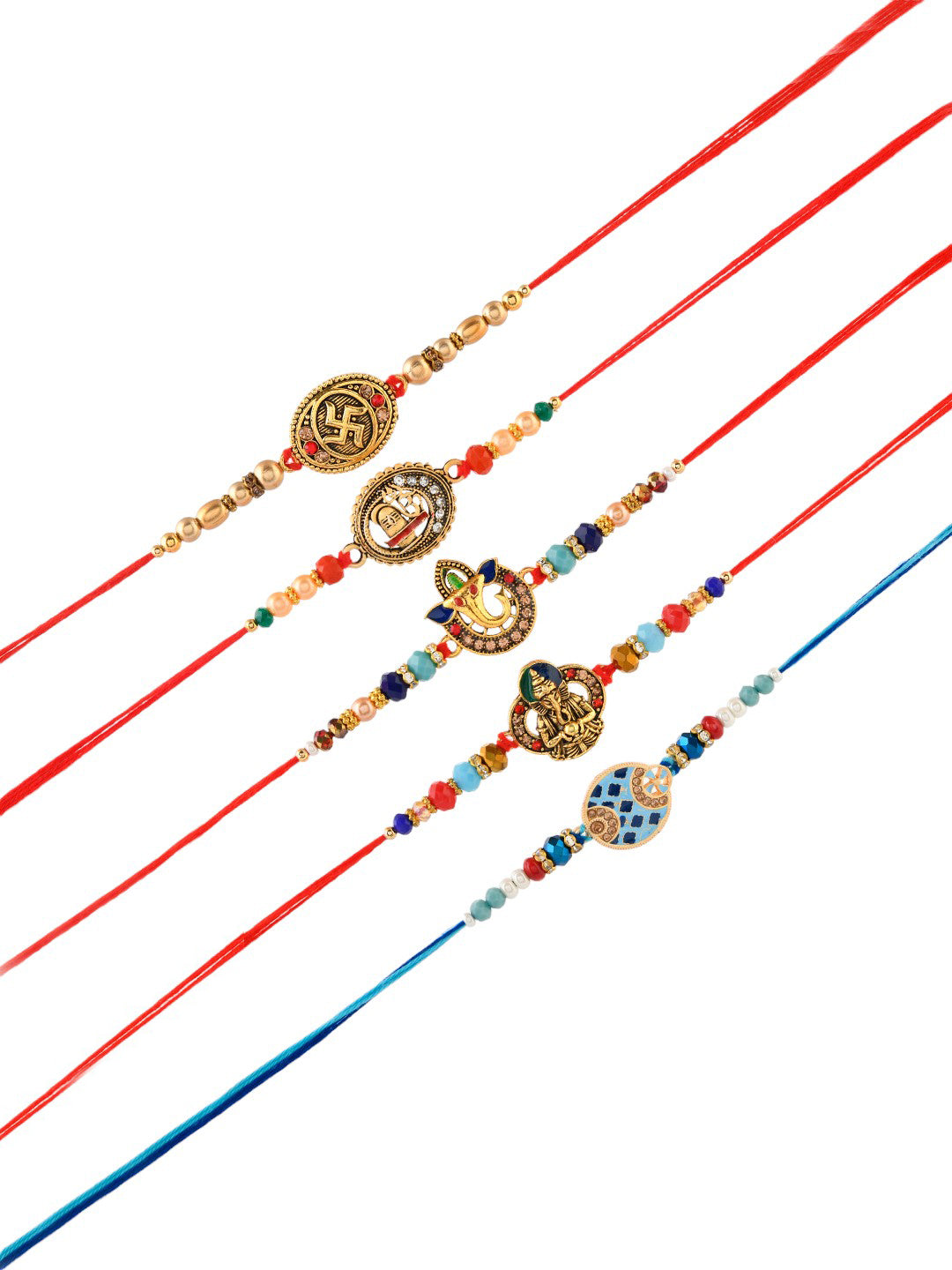 Set of 5 Divine Collection Rakhi