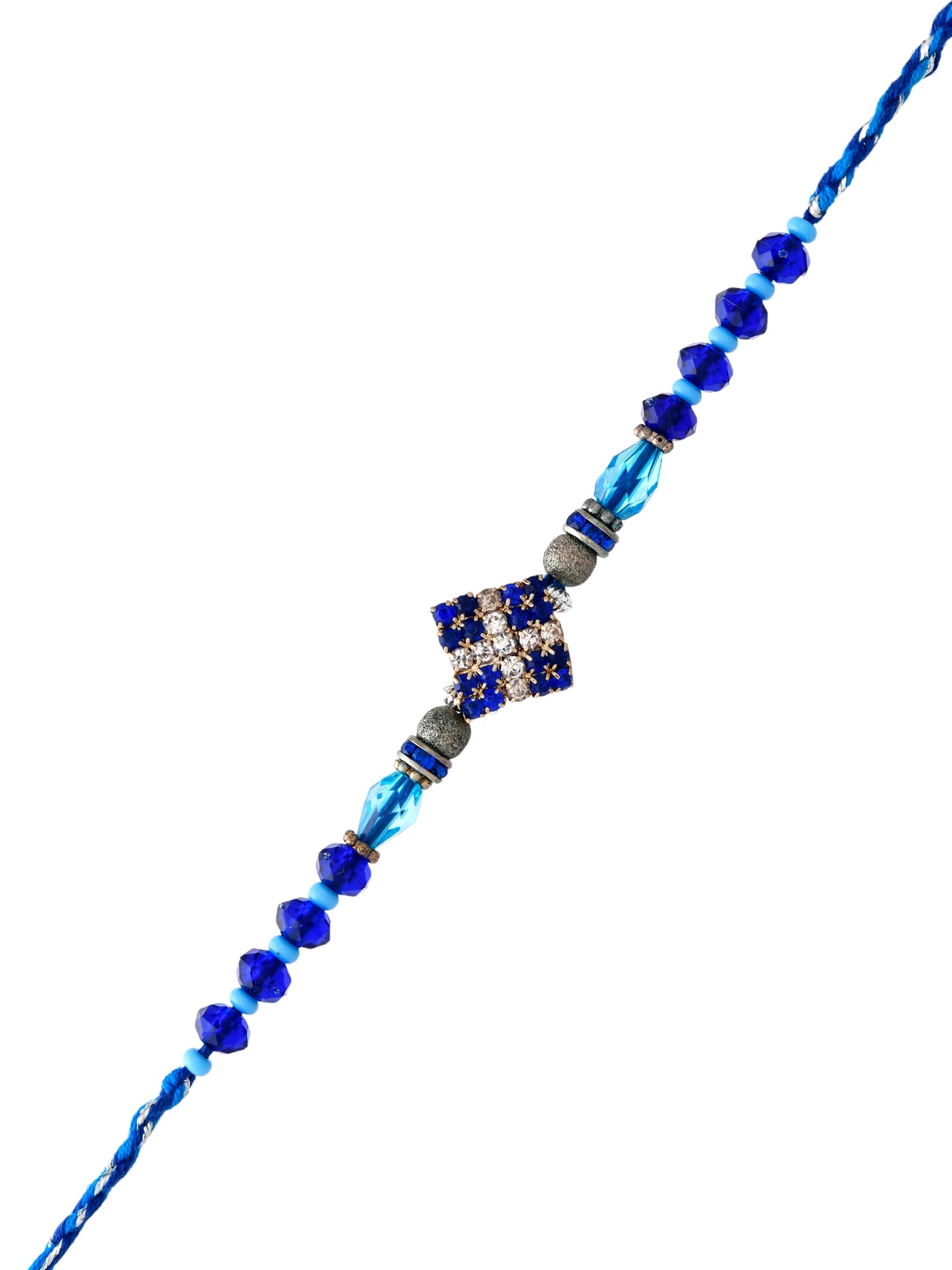 Dashing Aqua & Royal Blue Stylish Rakhi
