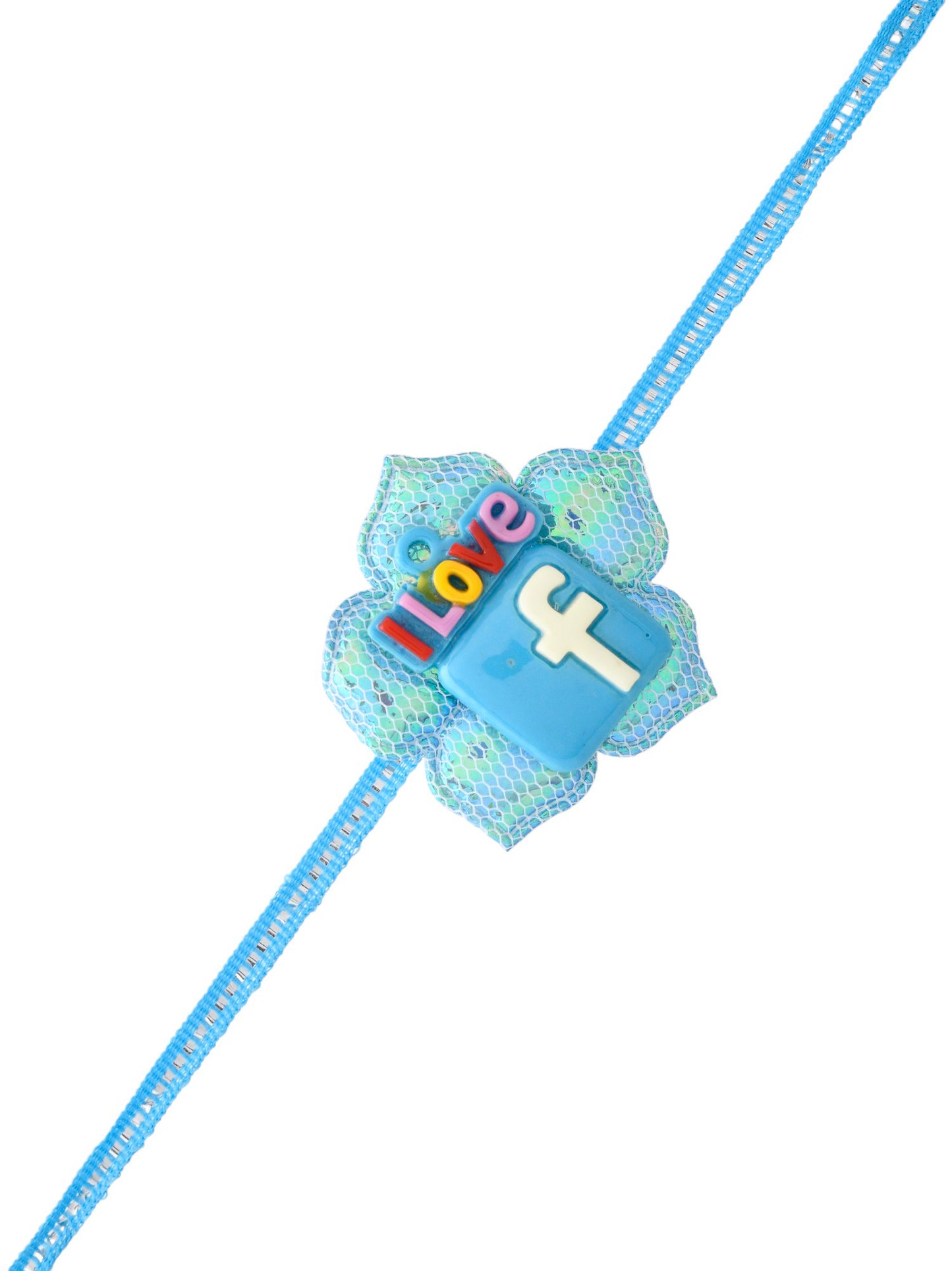 Blue Colored Facebook Logo Kids Rakhi