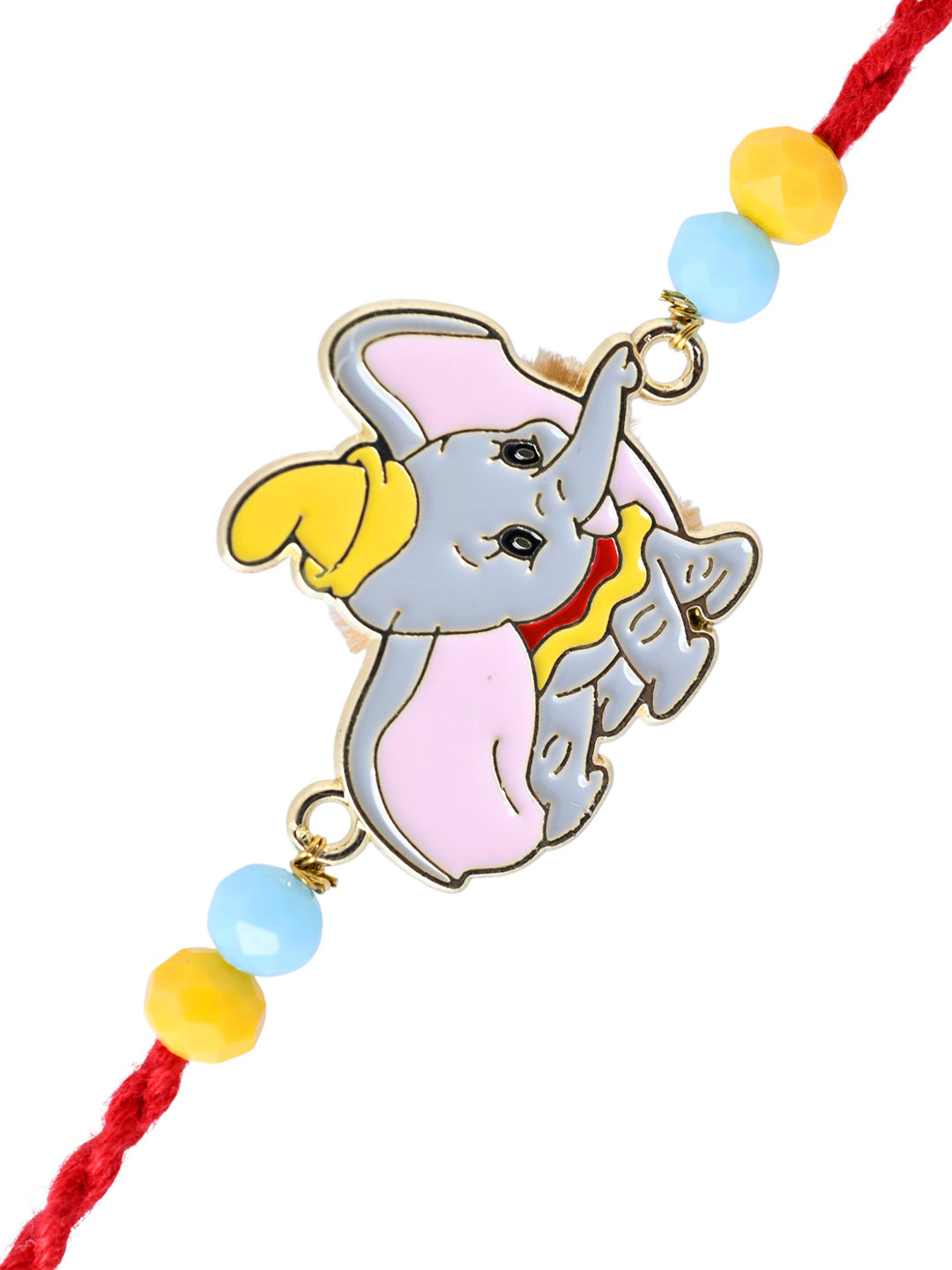 Dumbo Elephant Kids Rakhi with Red Thread and Beads