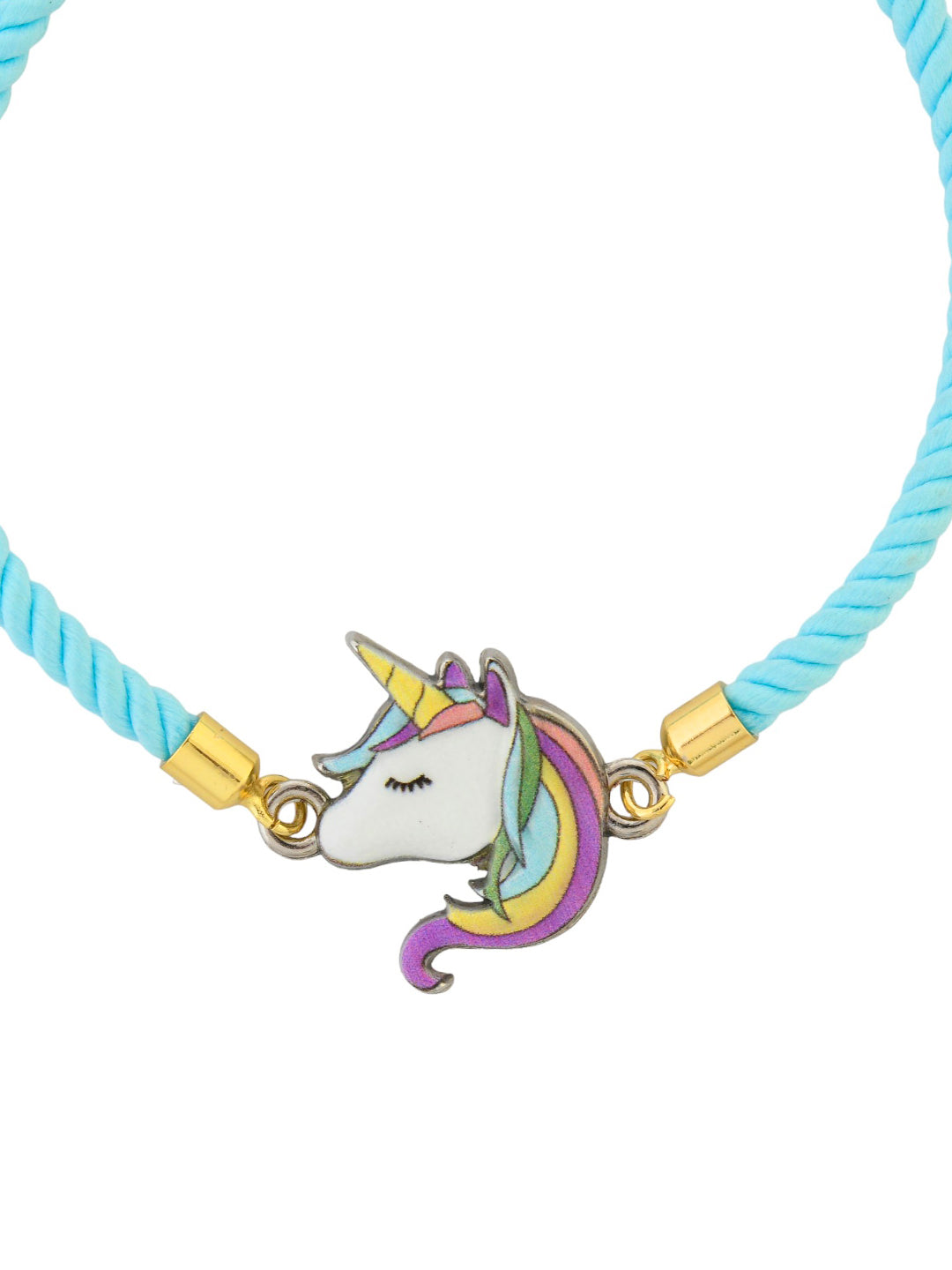 Unicorn Blue Threaded Bracelet Rakhi