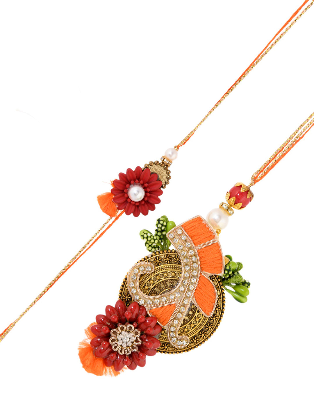 Handcrafted Multicolour Bhaiya Bhabhi Rakhi