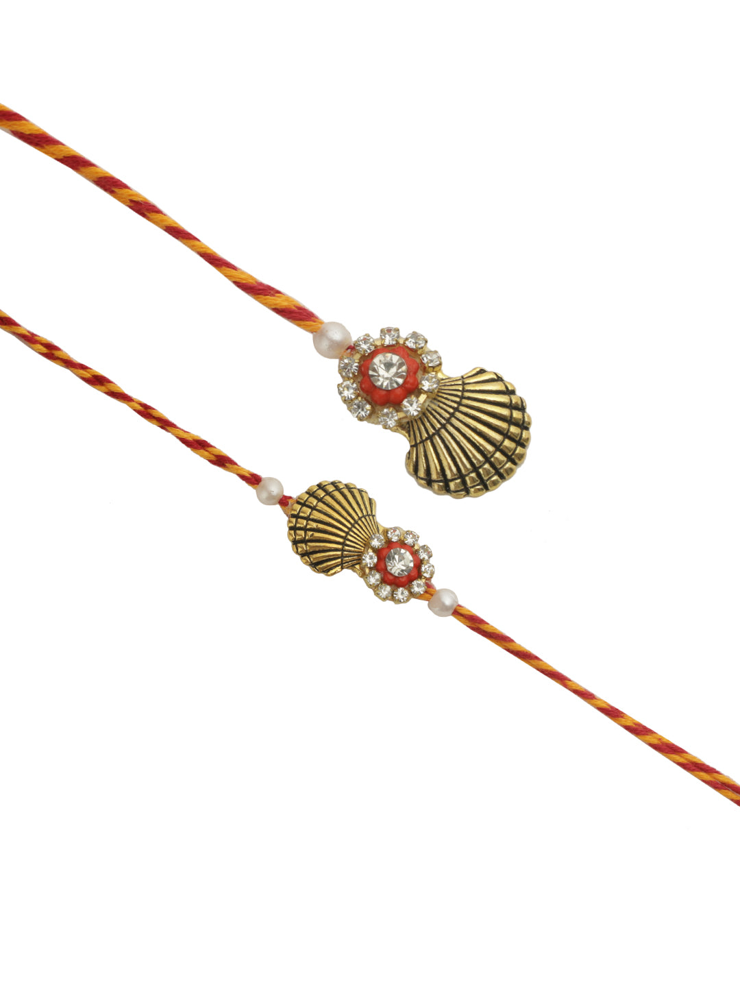 Golden Shell Bhaiya Bhabhi Rakhi