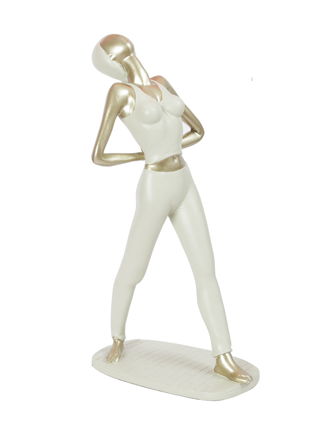 Healthy Yoga Pose Figurine in Raisin