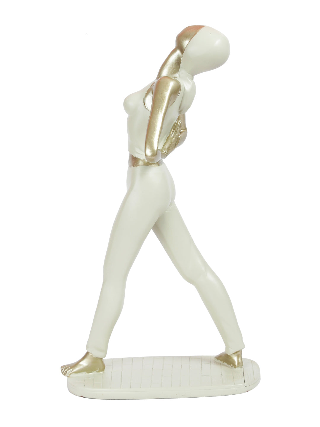 Healthy Yoga Pose Figurine in Raisin