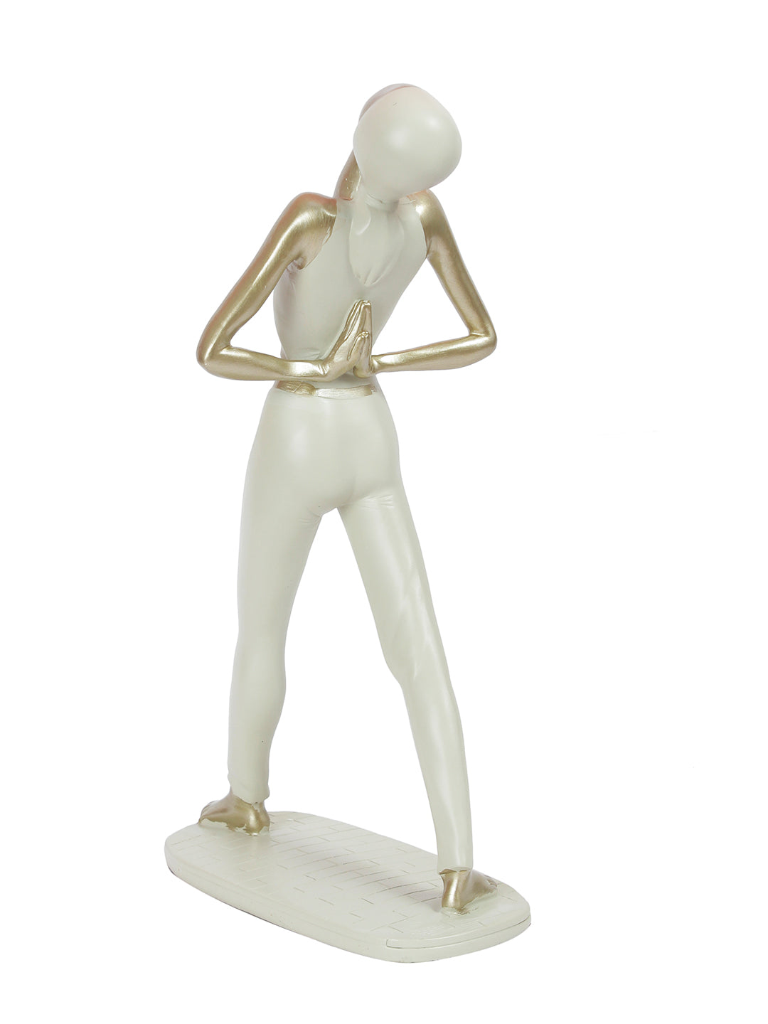Healthy Yoga Pose Figurine in Raisin
