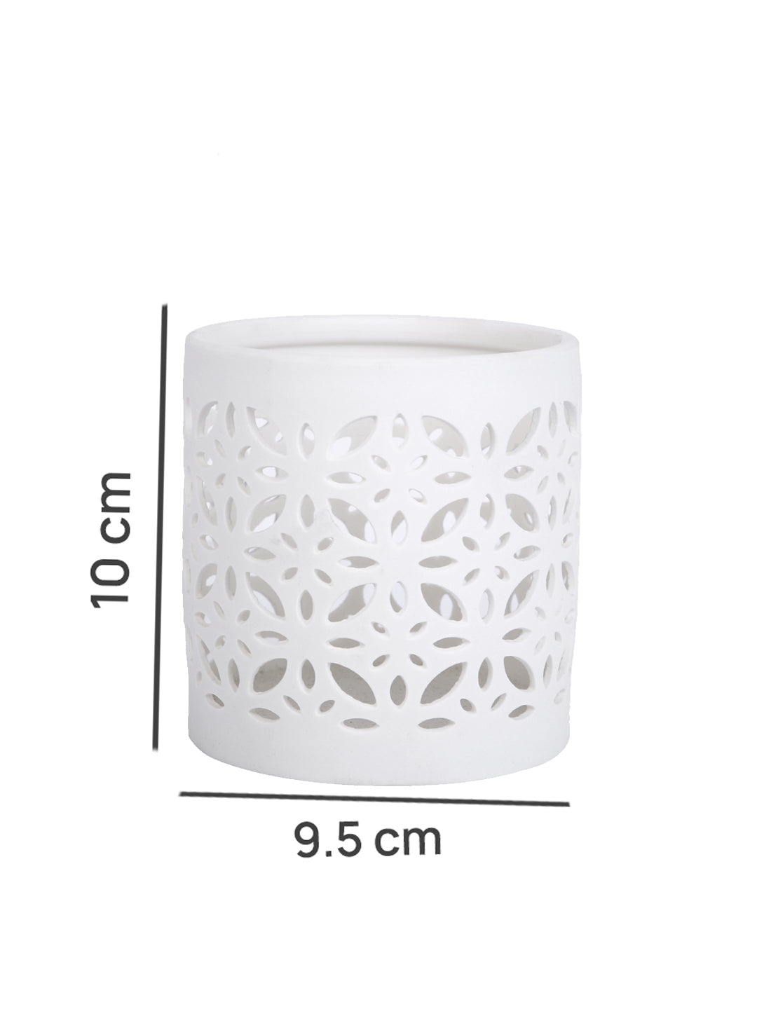White Candle Holder