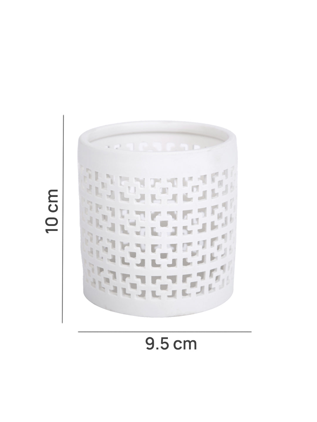White Candle Holder