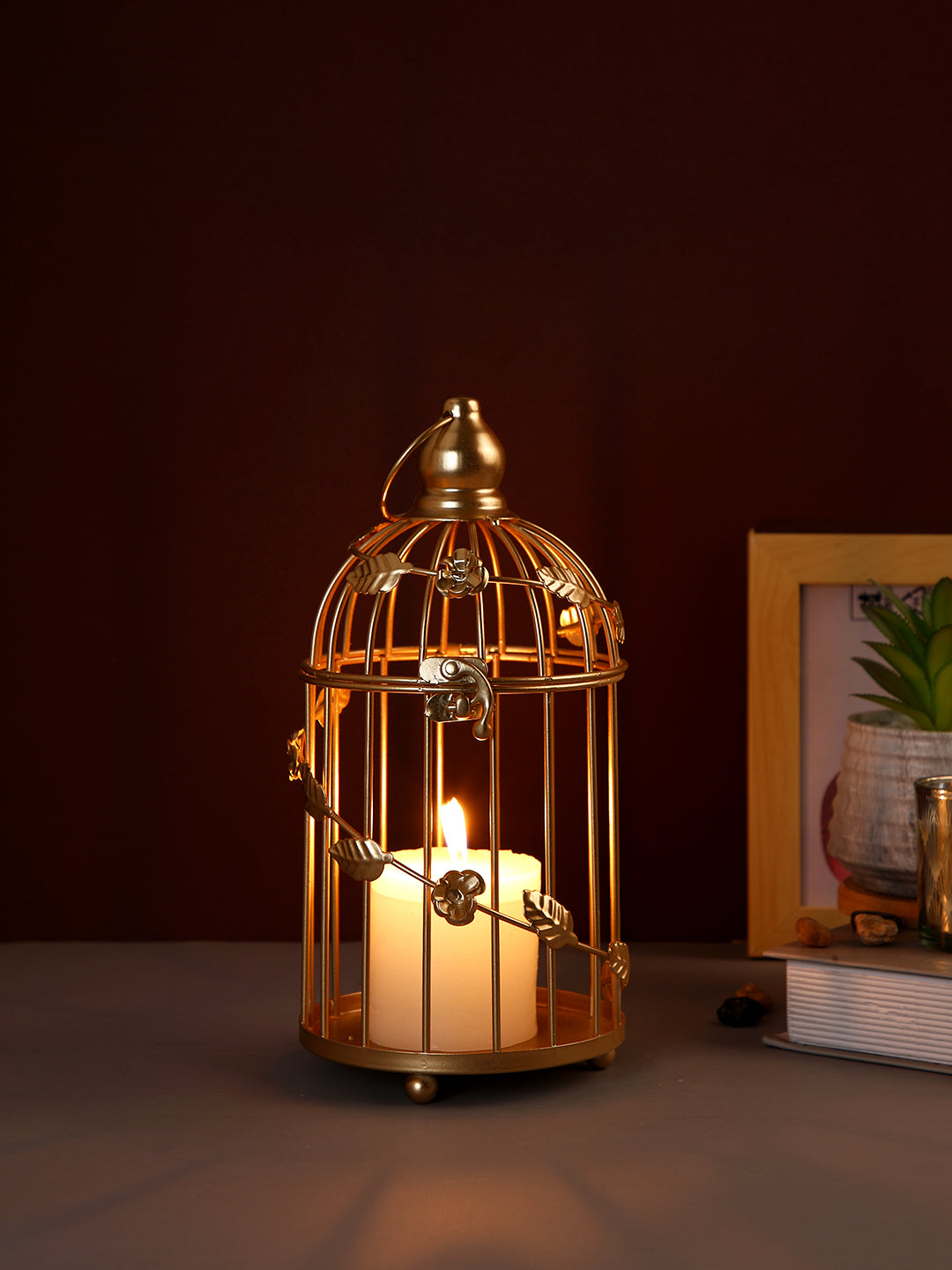 Gold-Toned Candle Holder