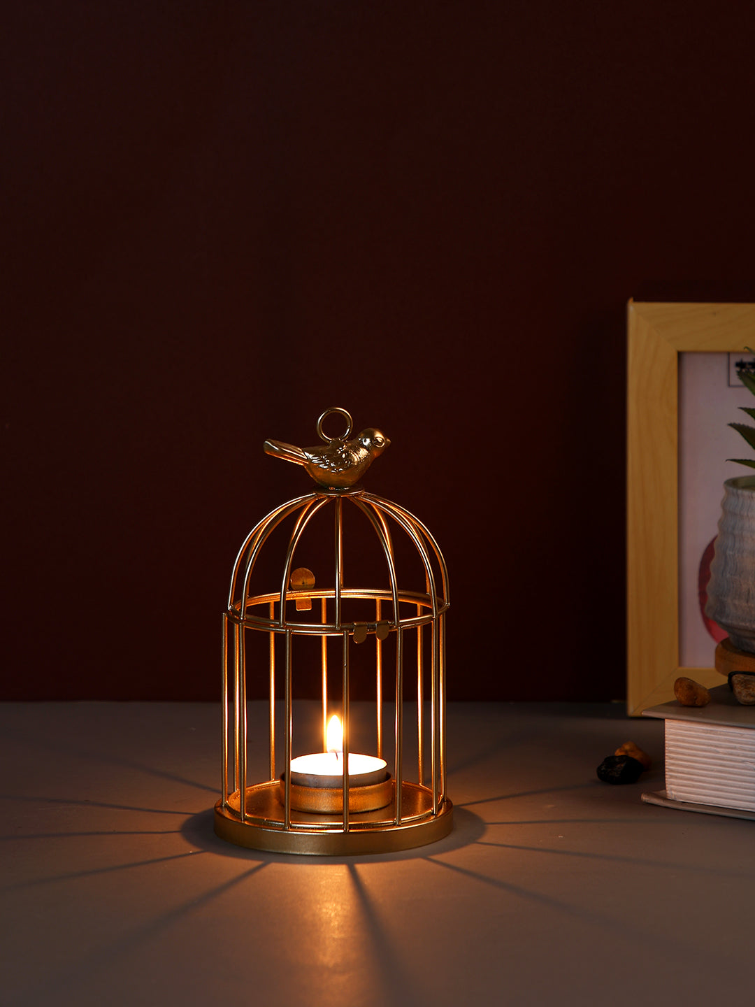 Gold-Toned Candle Holder