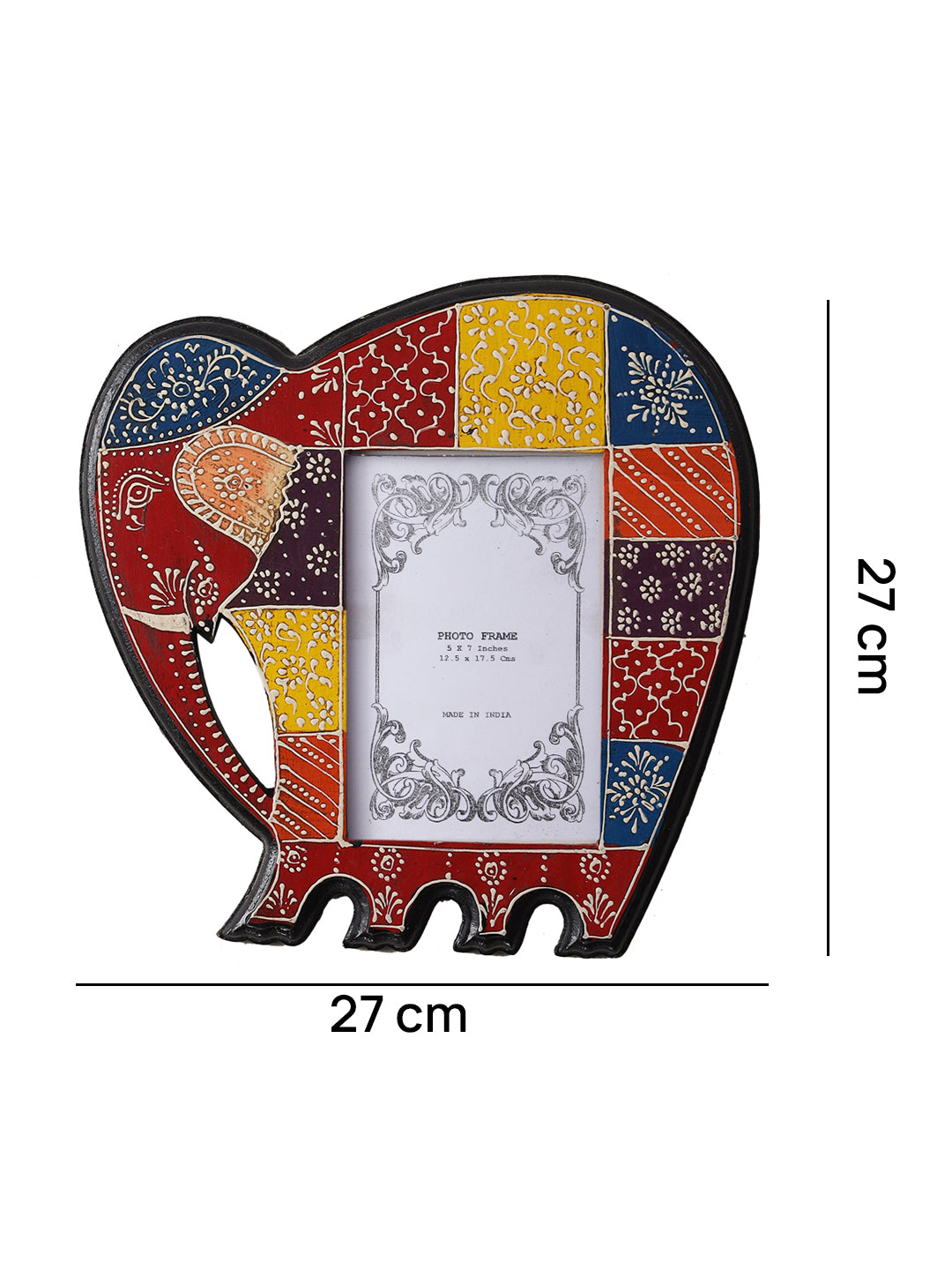 Elephant Shape Wooden Photo Frame