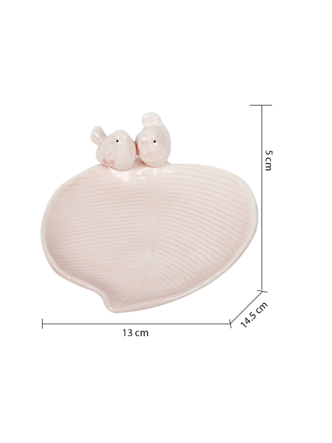 Leaf Ceramic Tray Set of 2