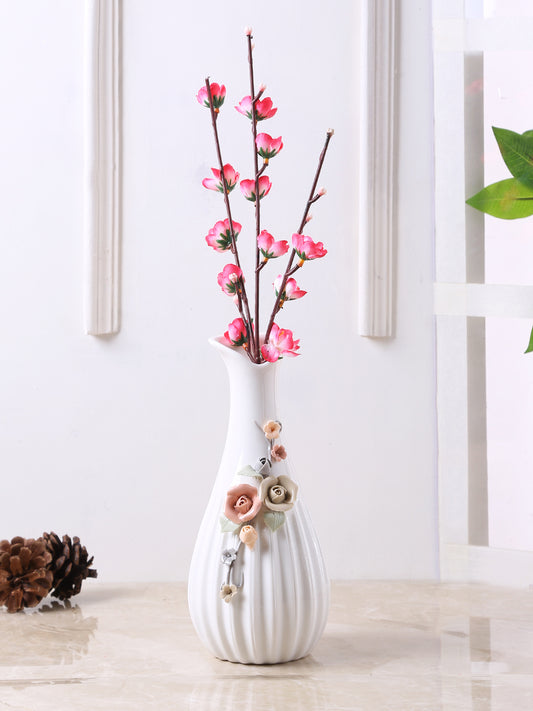 Floral Blossom Fine Ceramic Handcrafted Vase