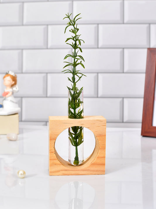 Harmony Test Tube Vase with Wooden Stand