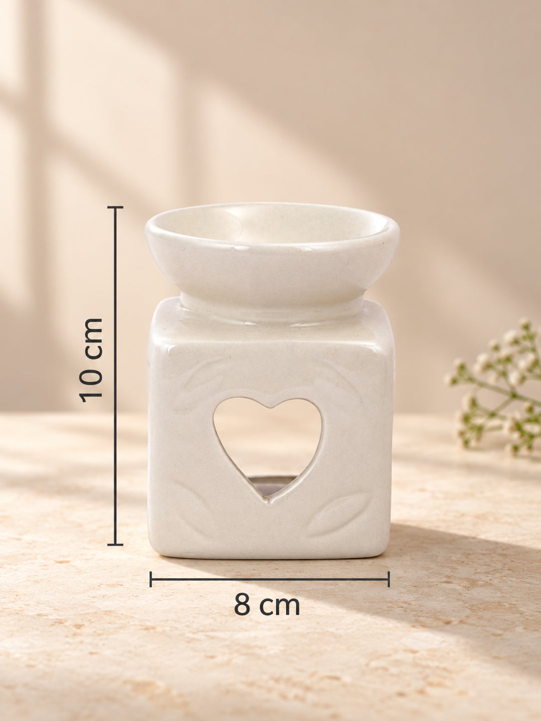 White Textured Ceramic Aroma OilDiffusers