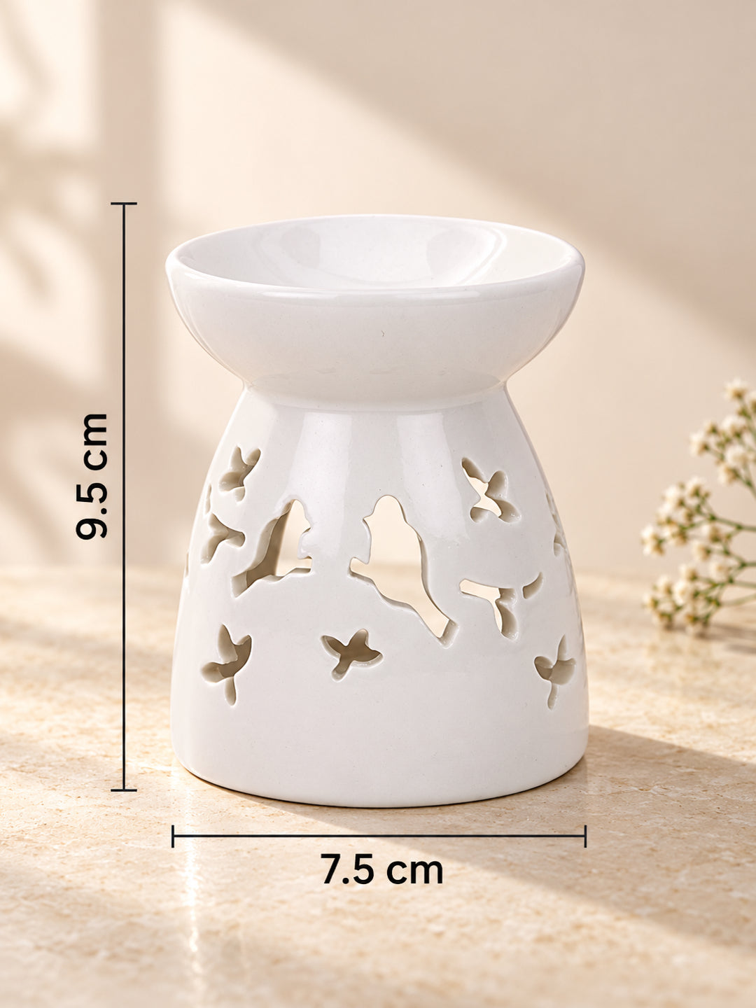 Artisanal Ceramic Scented Oil Burner for Modern Luxury Living