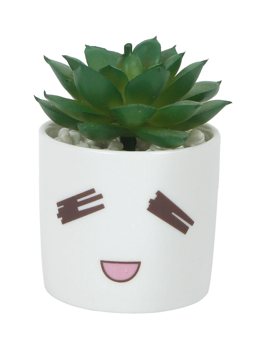 Green Bonsai Plant With White Pot - Default Title (APL20172E)