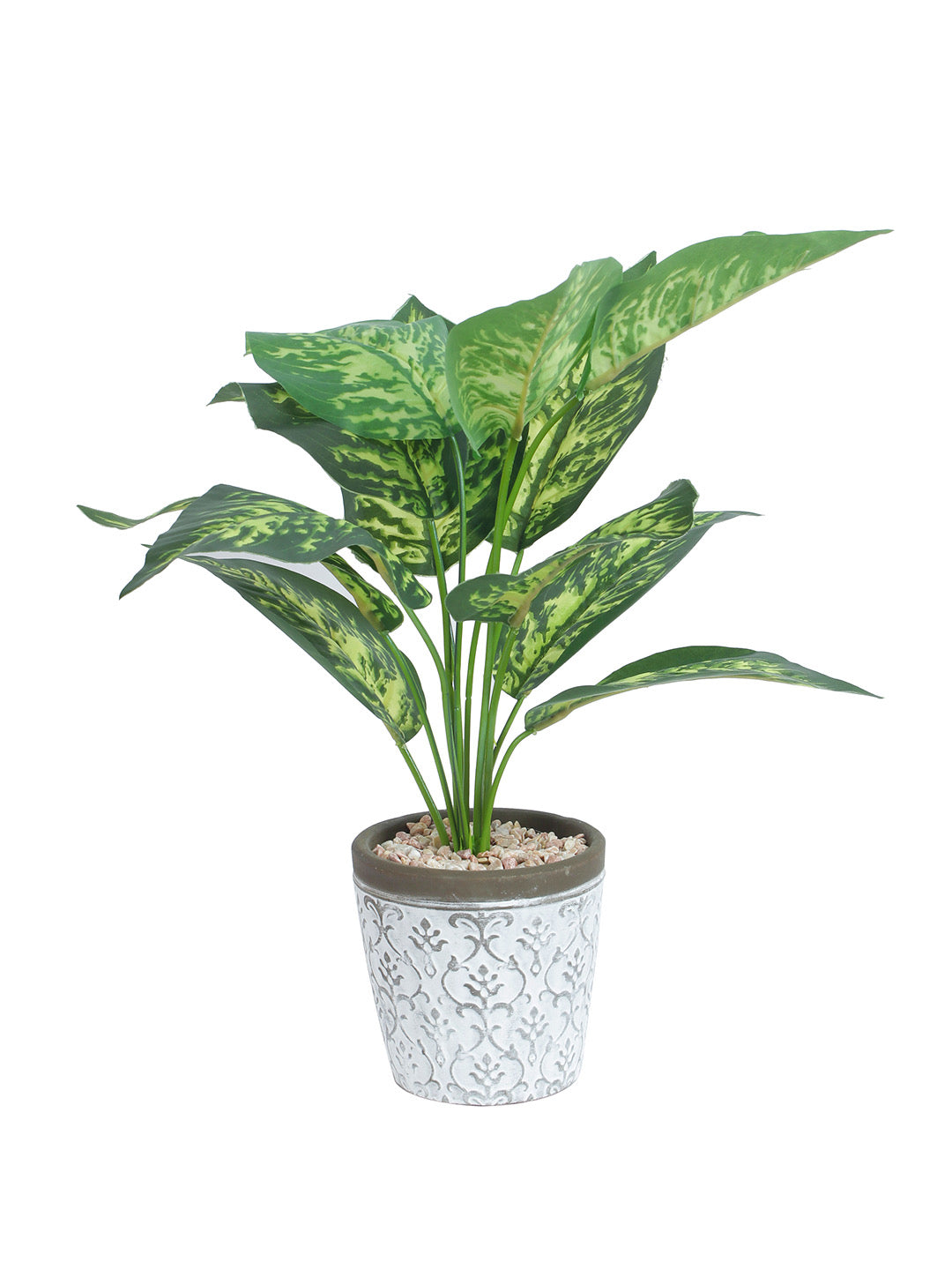 Green Money Plant Bonsai Artificial With Pot - Default Title (APL20183)