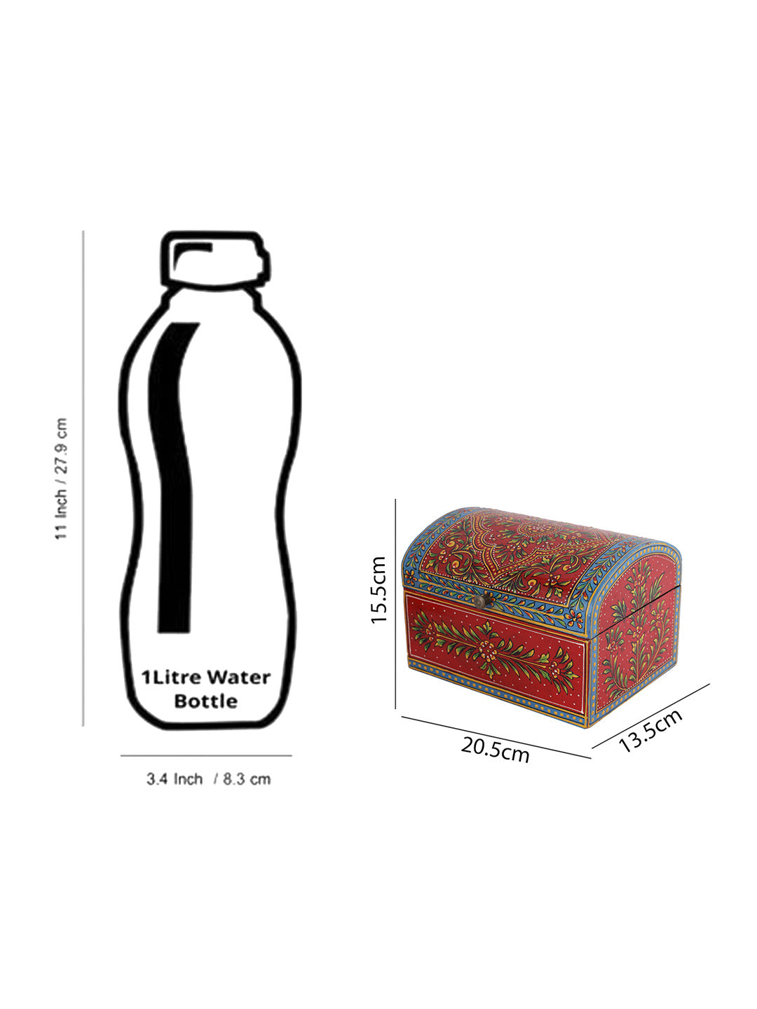 Handpainted Jewellery Box - Default Title (BOXJM22167)