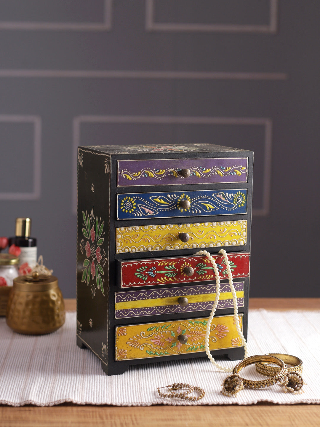 Colorful Rustic Drawer Organizer - Default Title (BOXJM2225)