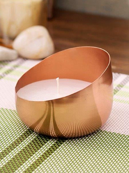Handcrafted Copper Candle Holder - Default Title (CAN2101)