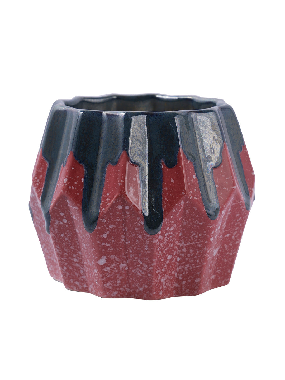 Asymmetrical Ceramic Planter Set of 2 - Default Title (CERM22120_2)