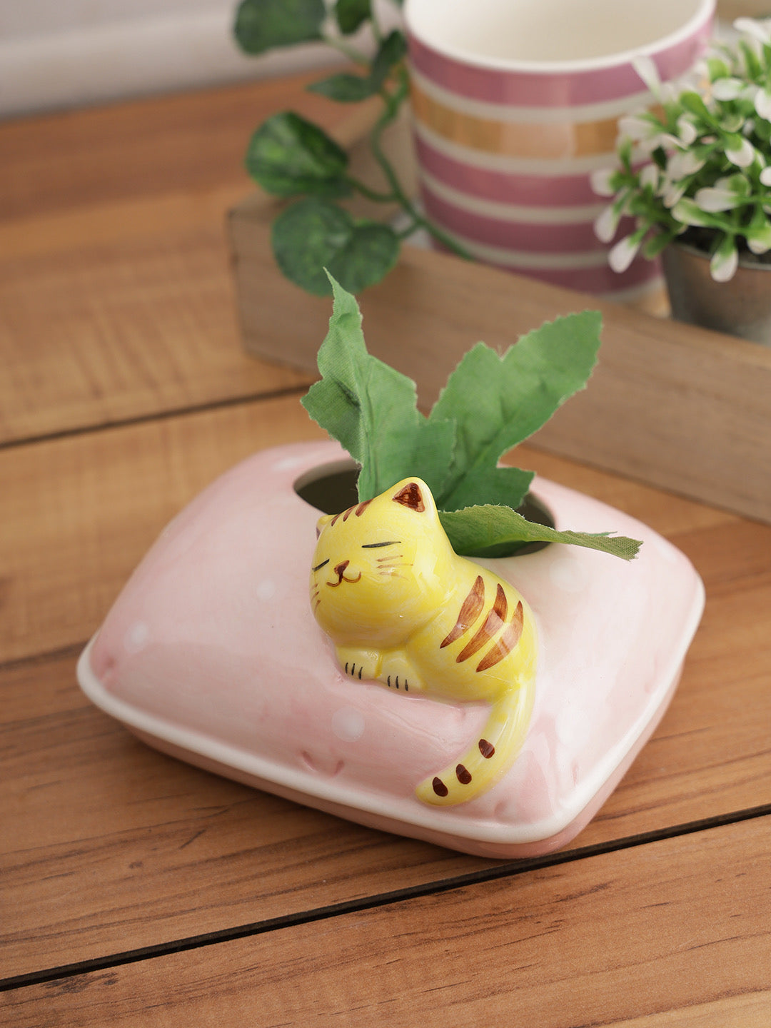 Handcrafted Pink Planter - Default Title (CH21046PI)