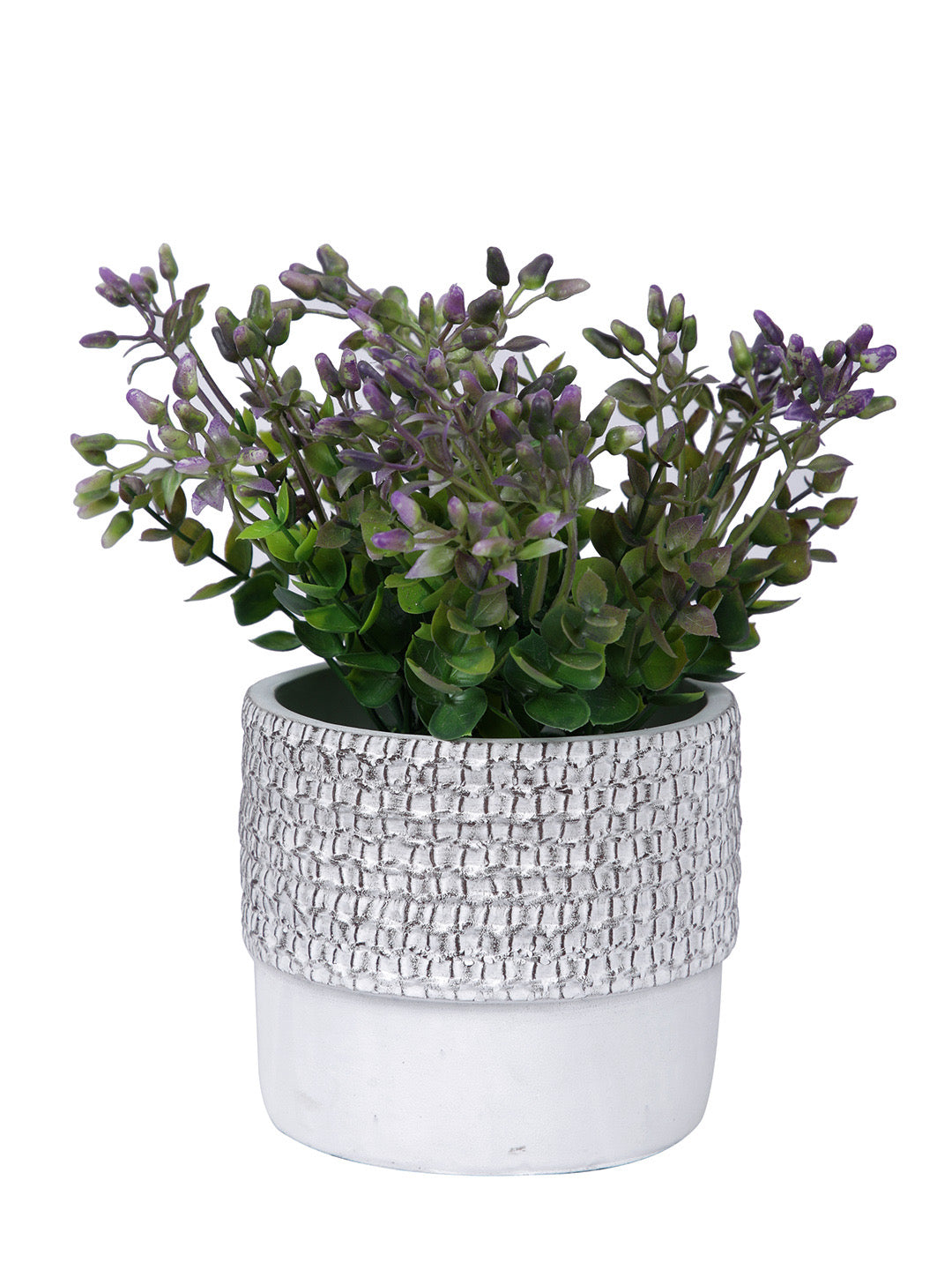 White Planter with Black Textured effect - Default Title (CHC22329BL)