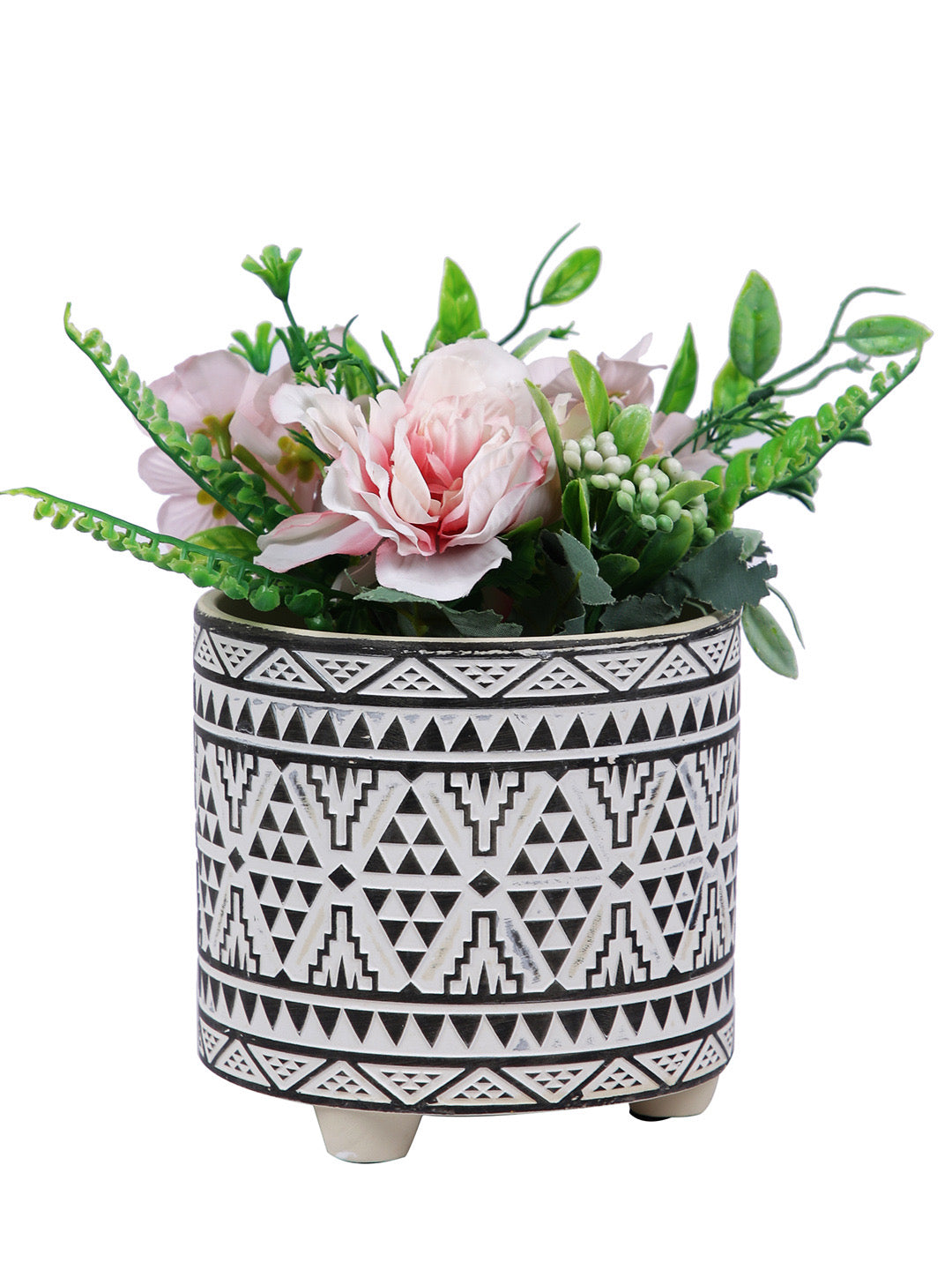 Aztec Design Small Planter  Pot - Default Title (CHC22373A)